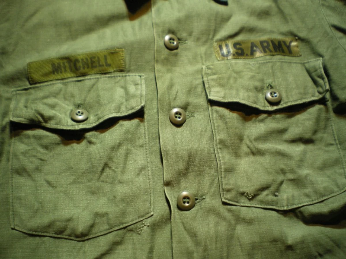 U.S.ARMY Shirt Cotton Utility 1972年 size16 1/2?