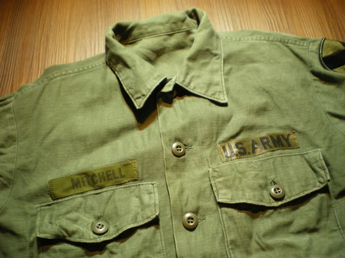 U.S.ARMY Shirt Cotton Utility 1972年 size16 1/2?