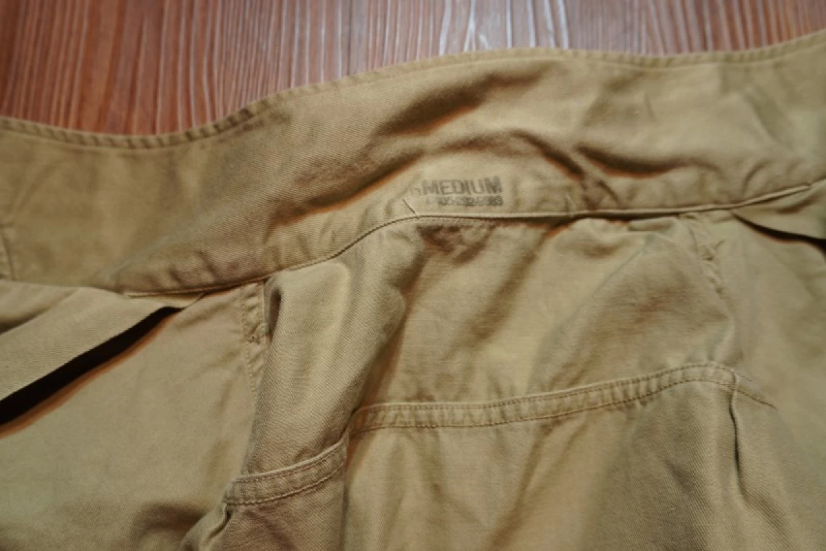 U.S.ARMY Shirt Cotton Khaki 1965-66年 sizeM used