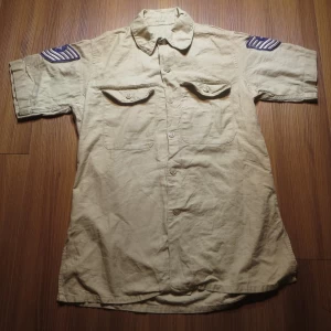 U.S.AIR FORCE Shirt Cotton Tan 1956年 size15 used