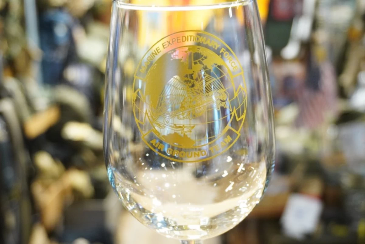 U.S.MARINE CORPS Wine Glass 