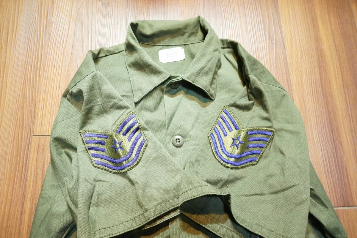 U.S.AIR FORCE Utility Shirt 1985年 size15 1/2 used