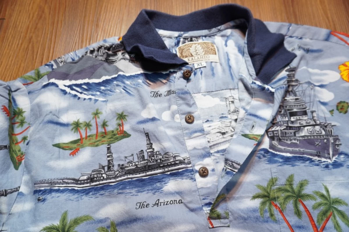 U.S.NAVY Pull-Over Shirt Aloha sizeXL used