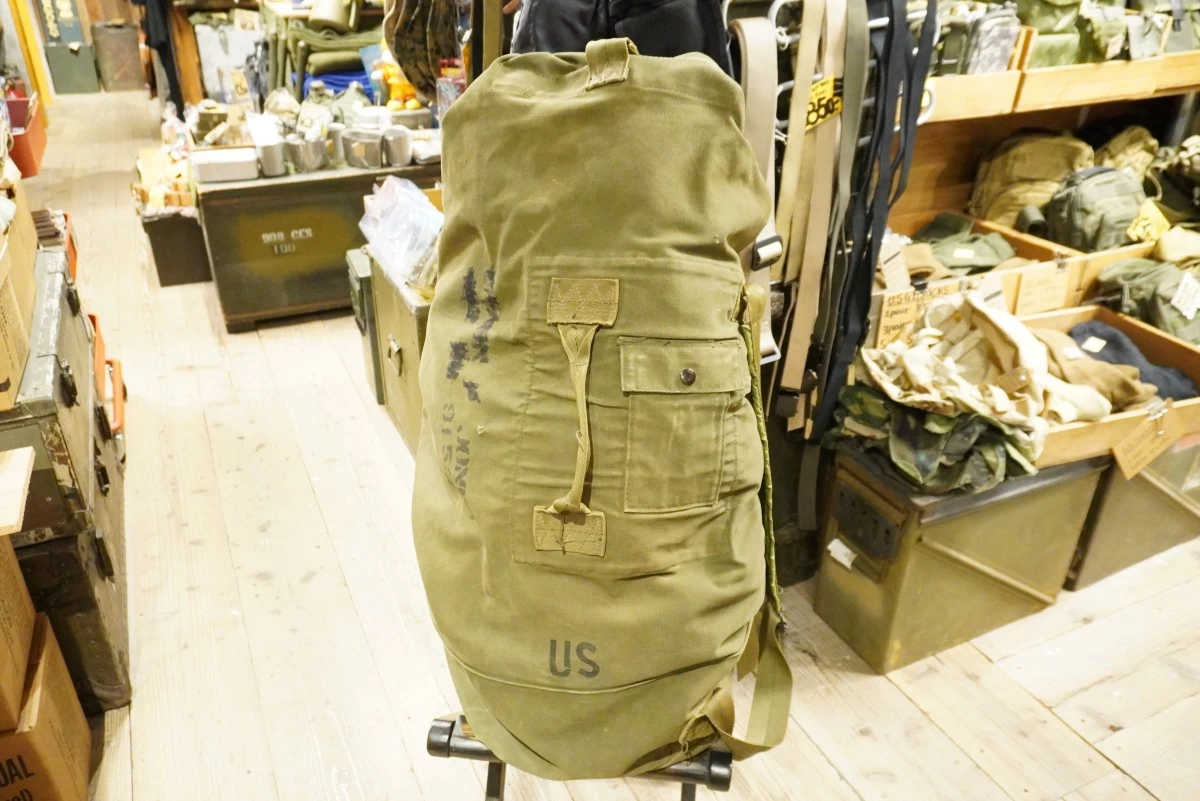 U.S.Duffel Bag Cotton with 2 Straps 1980年 used