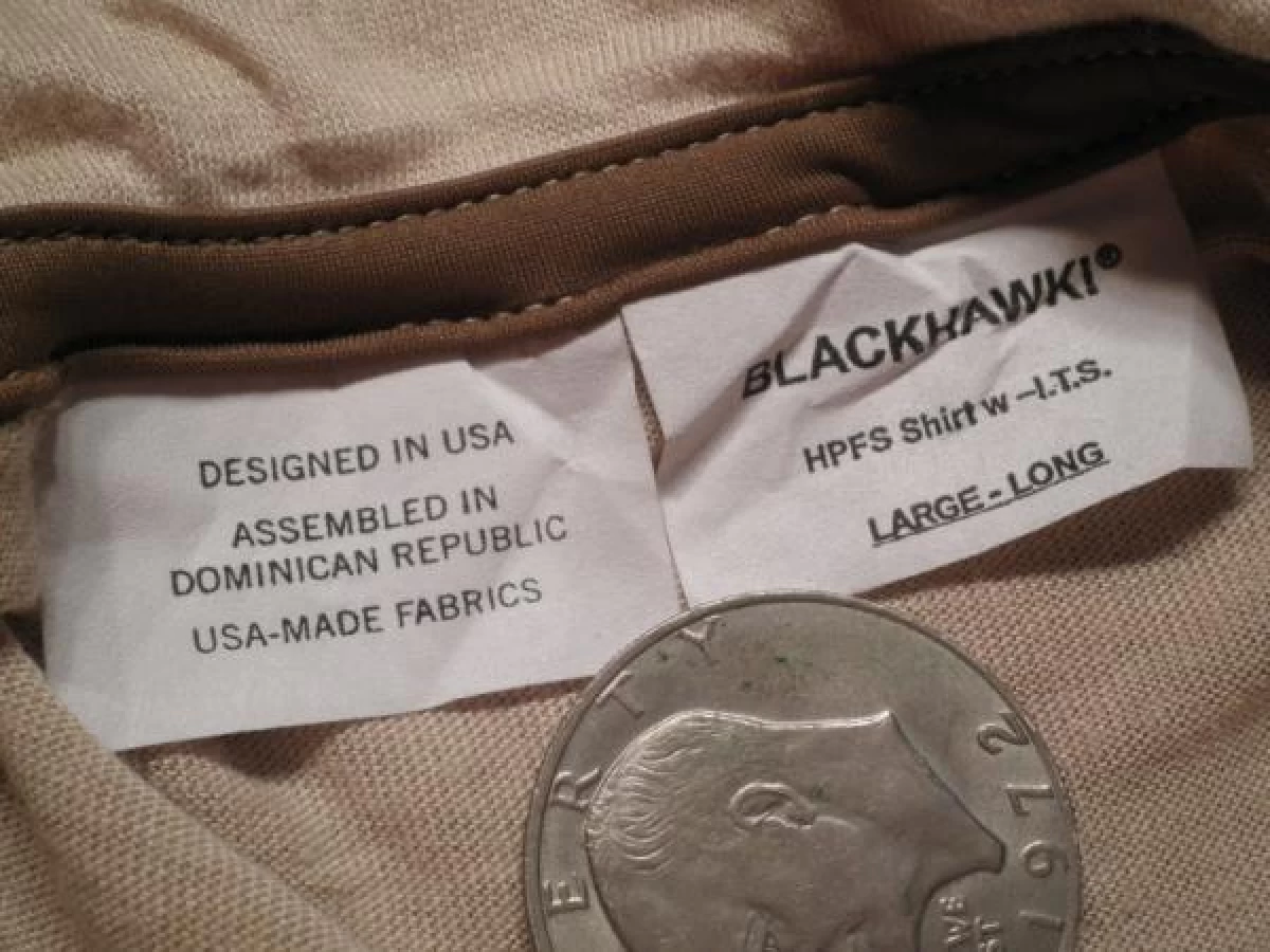 U.S.HPFS Shirt BLACKHAWK! sizeL used