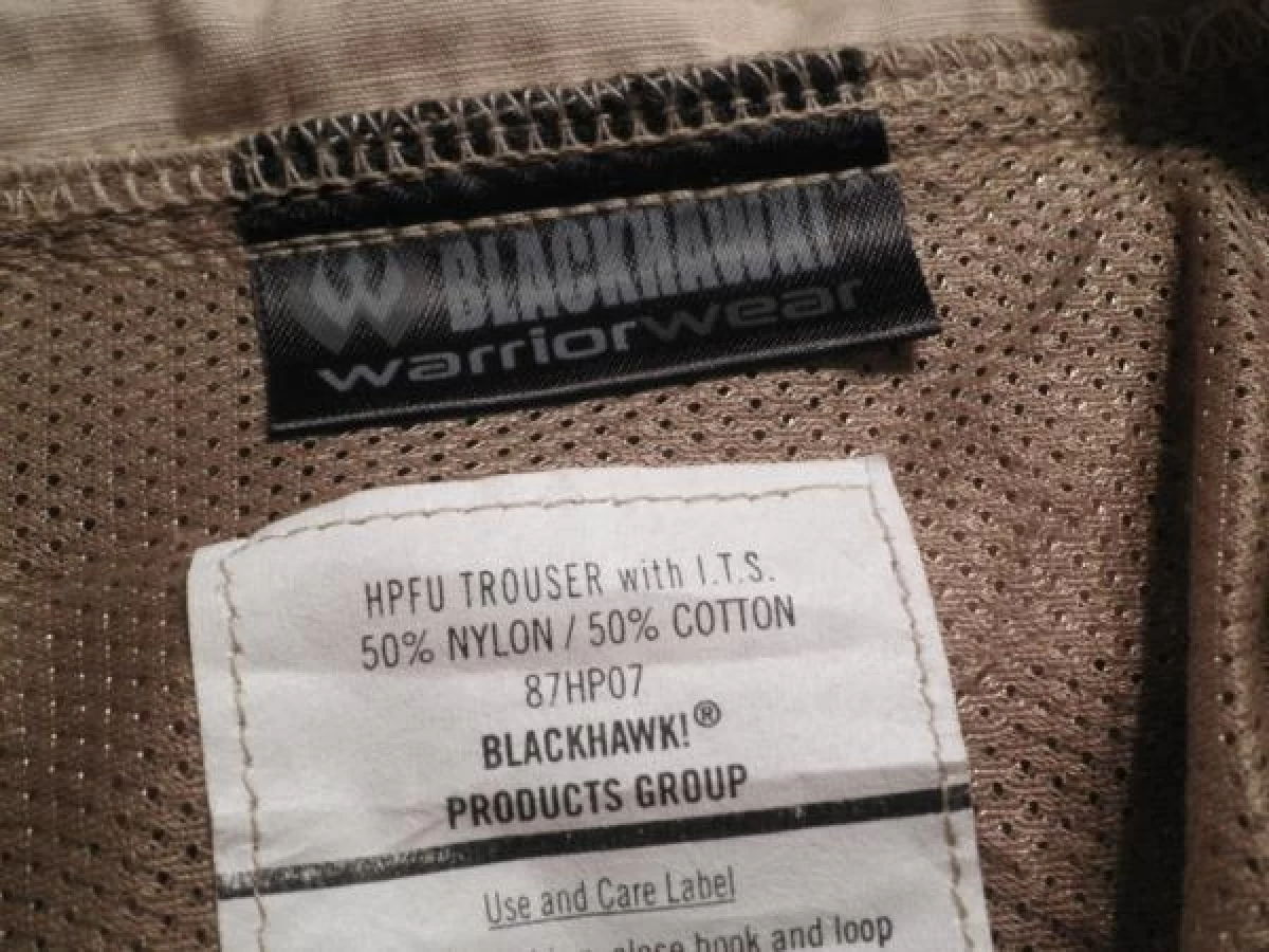 U.S.HPFU Trousers BLACKHAWK! sizeL used