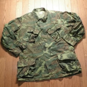 U.S.Jacket Camouflage 100%Cotton 1969年 sizeL used