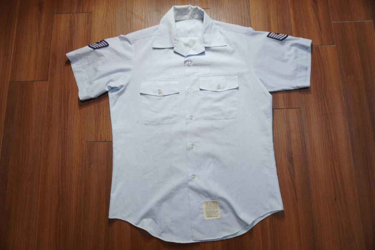 U.S.AIR FORCE Shirt BLUE1550 1978年 size15 1/2