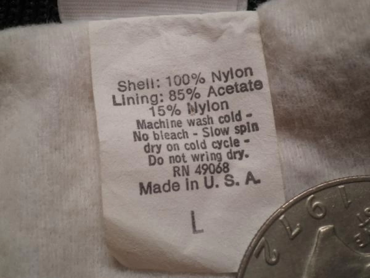 U.S.NAVY Nylon Jacket sizeL used