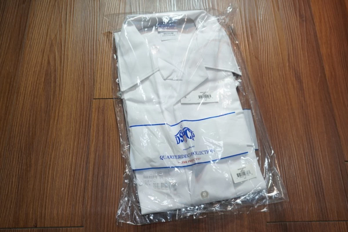 U.S.NAVY Shirt White Utility Tropical sizeM new
