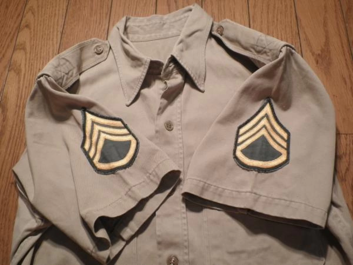 U.S.ARMY Cotton Kahki Shirt 1950年頃 size? used
