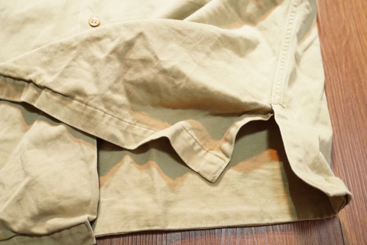 U.S.ARMY Shirt Cotton khaki 1950-60年代頃? sizeM used