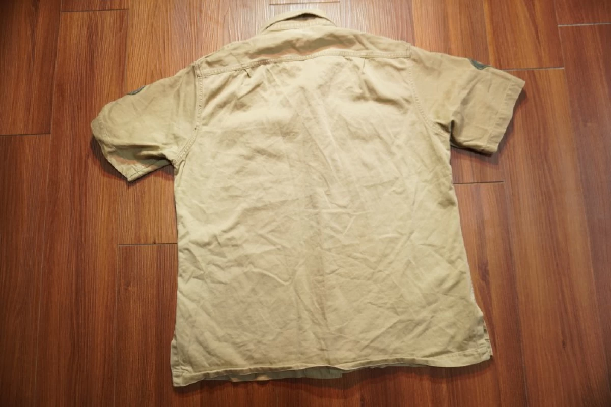 U.S.ARMY Shirt Cotton khaki 1950-60年代頃? sizeM used