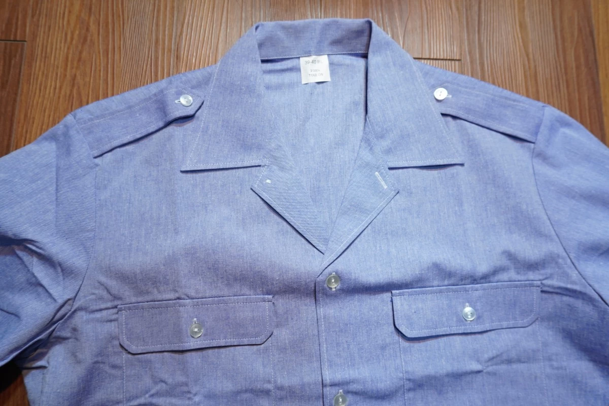 FRANCE Shirt Chambray size39-40（M～L?） new