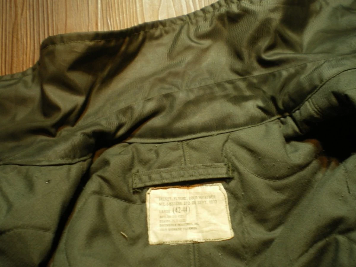 U.S.Jacket MIL-J-83388A(CWU-45/P) 1975年 sizeL used