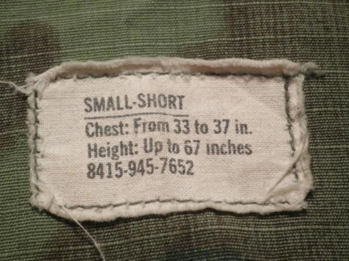 U.S.Coat Cotton Camouflage 1969年 sizeS used