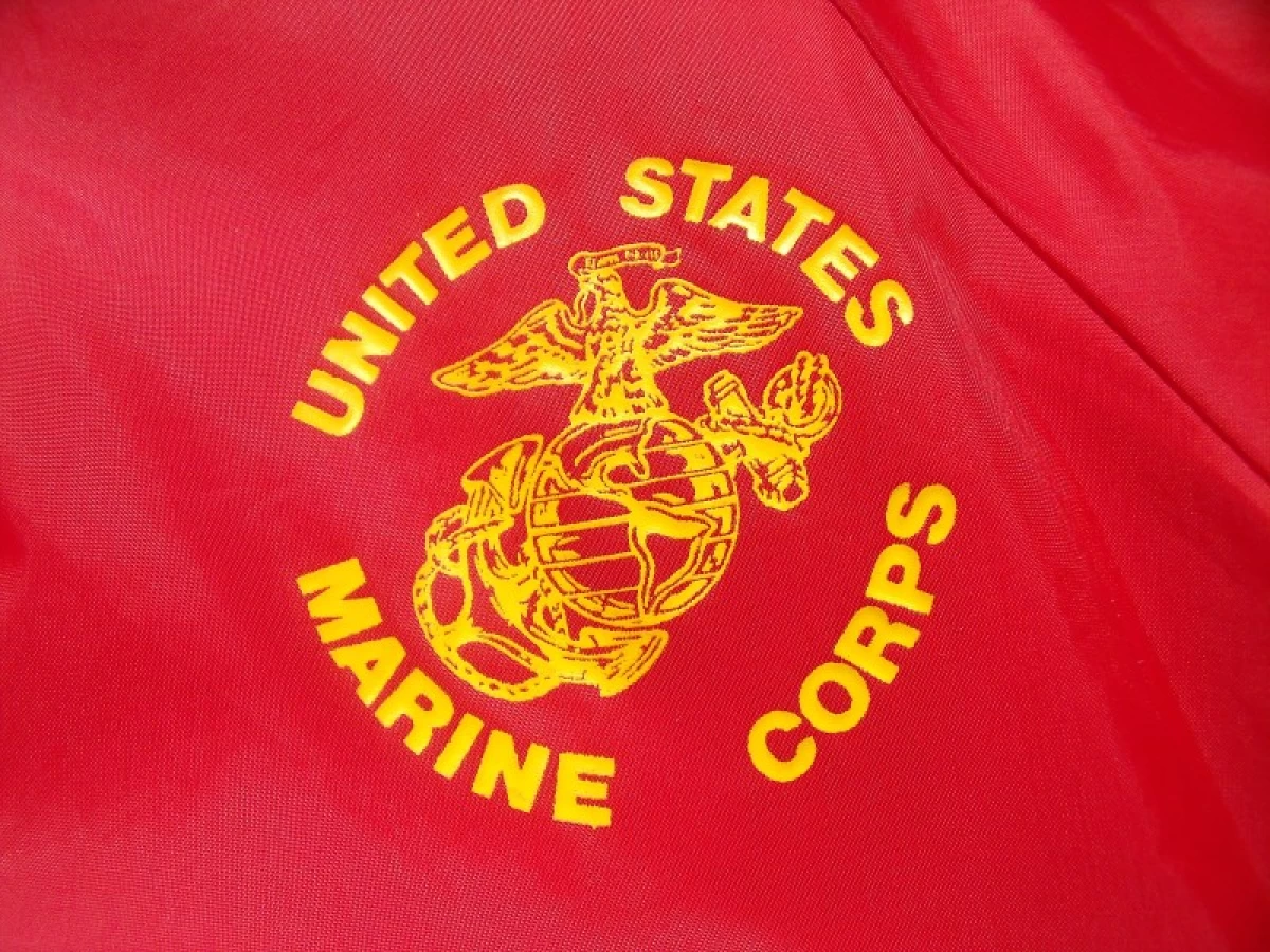 U.S.MARINE CORPS Athletic Jacket Nylon sizeS used