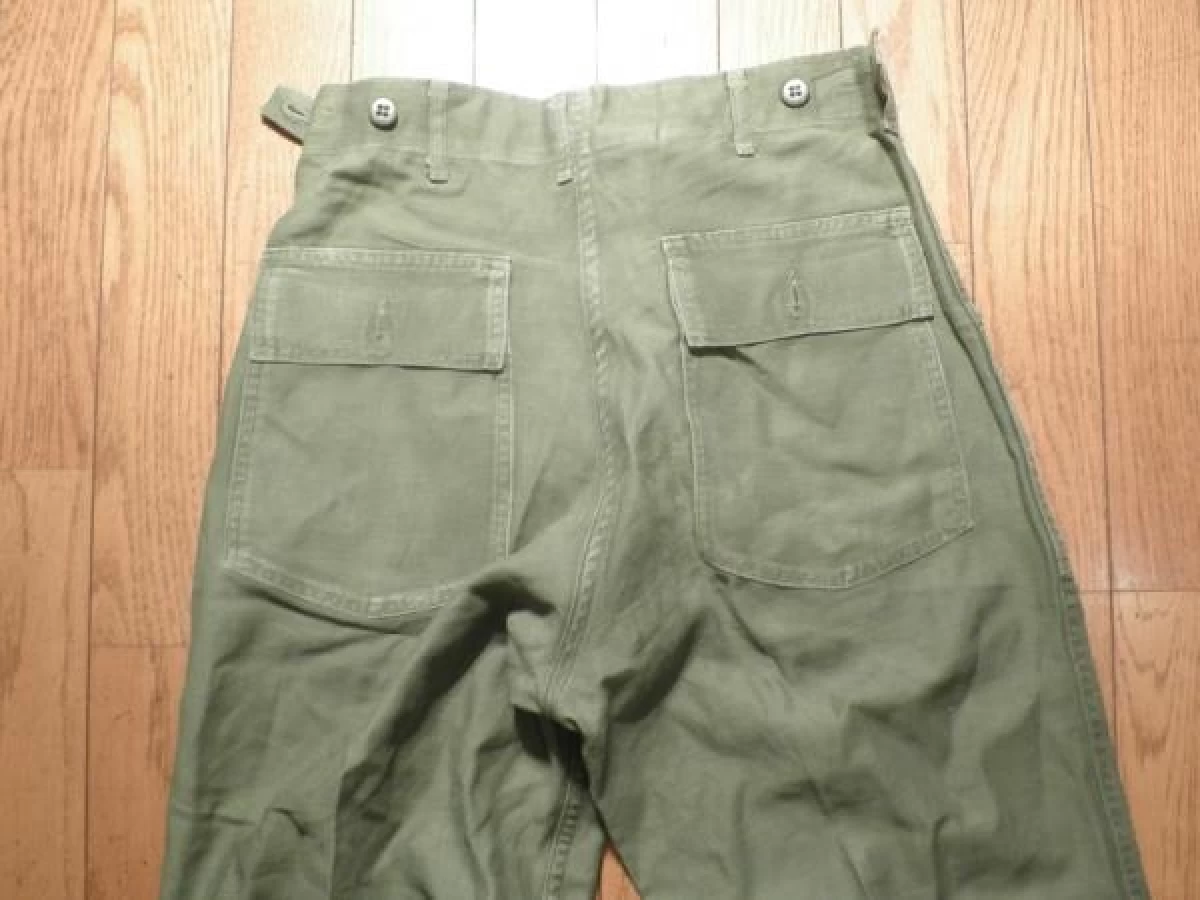 U.S.Cotton Trousers OG-107 1964年 sizeS used