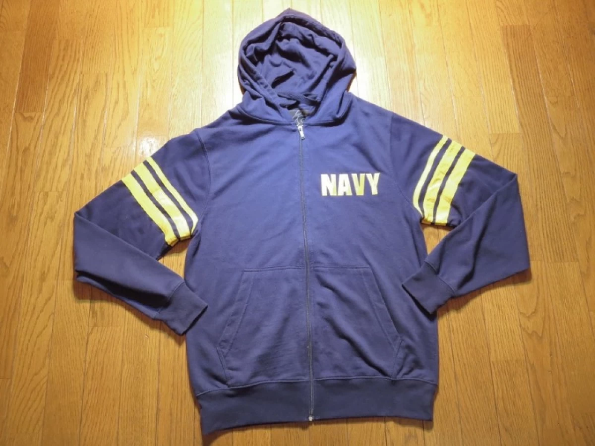 U.S.NAVY Hooded Full Zip Parka size3XL used