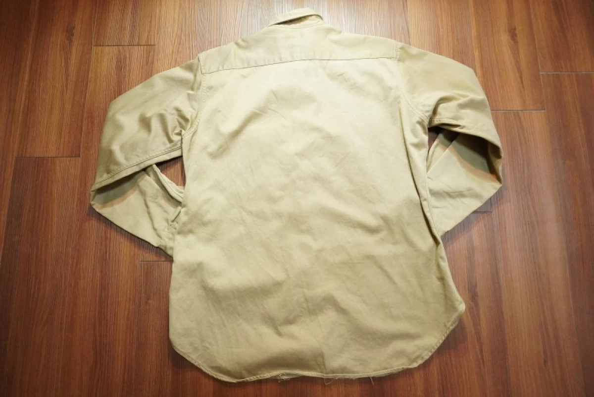 U.S.ARMY Shirt Cotton Kahki 1962年 size16 used