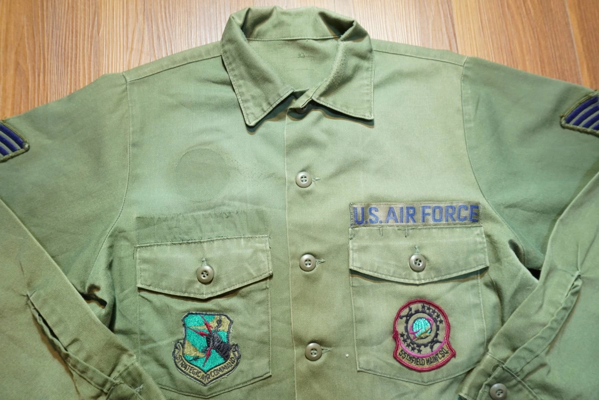 U.S.AIR FORCE Utility Shirt 1970-80年代 size15 1/2? used