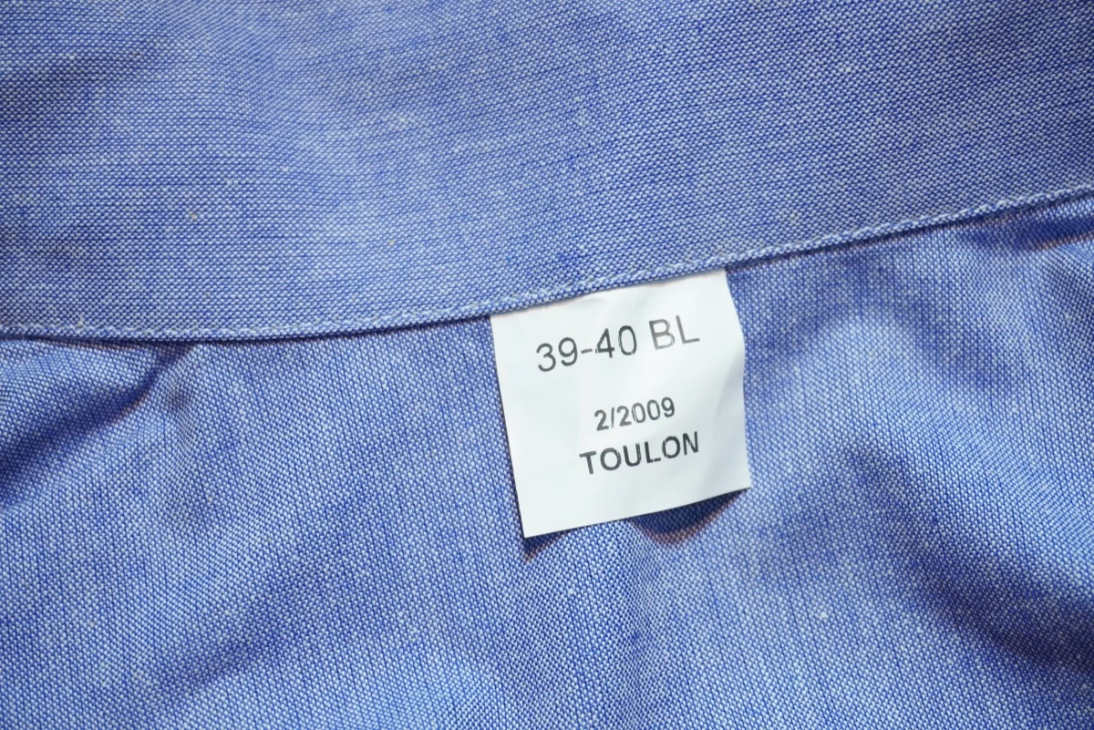 FRANCE Shirt Chambray size39-40（M～L?） new