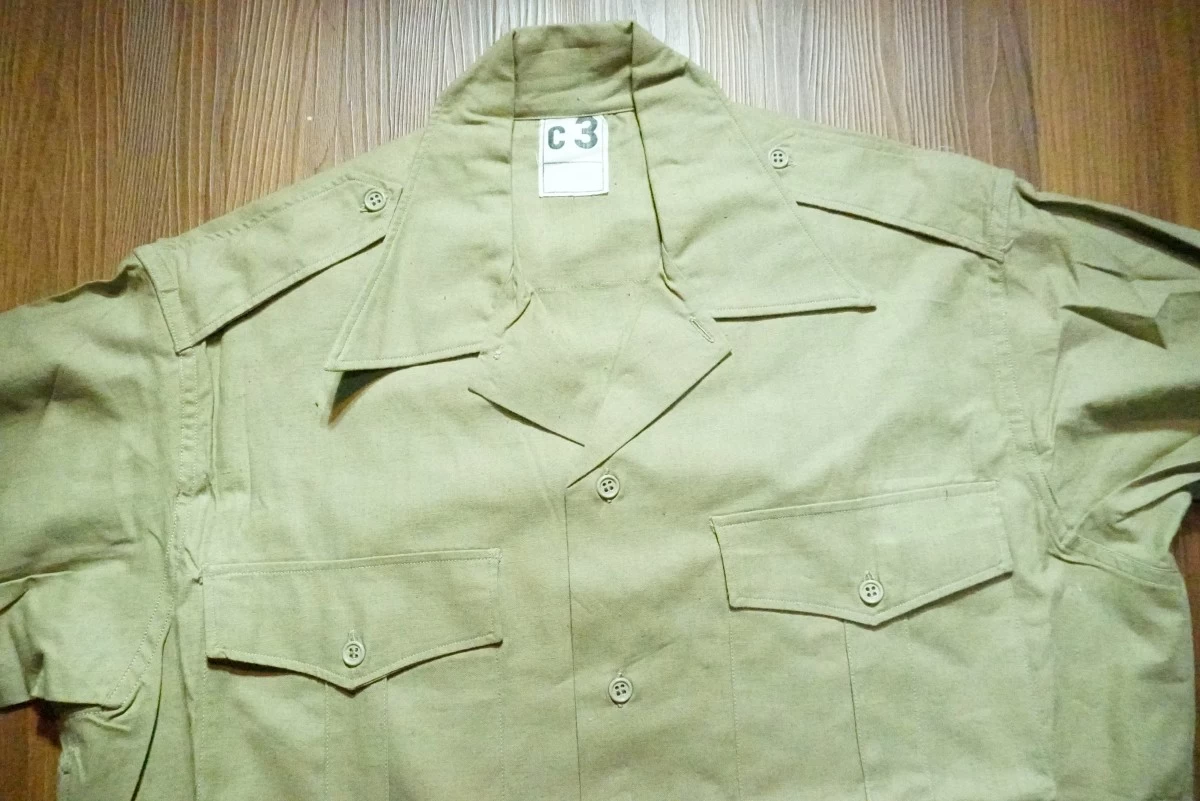 FRANCE Shirt M-47 Chino size40（L?） new