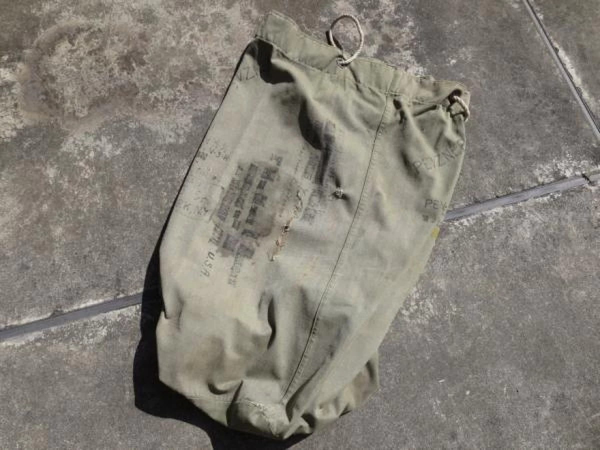 U.S.NAVY Duffel Bag Cotton 1940年代 use