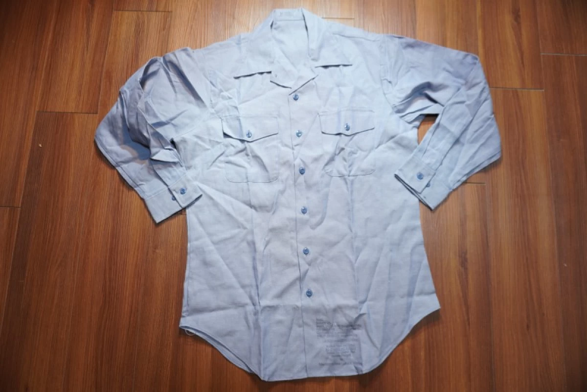 U.S.NAVY Shirt Chambray 100%Cotton 1995年 sizeM new