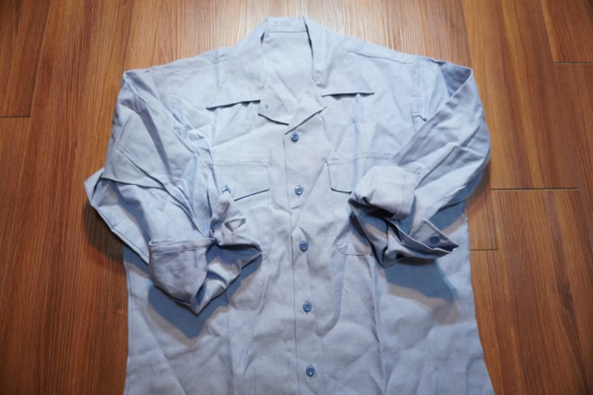 U.S.NAVY Shirt Chambray 100%Cotton 1995年 sizeM new