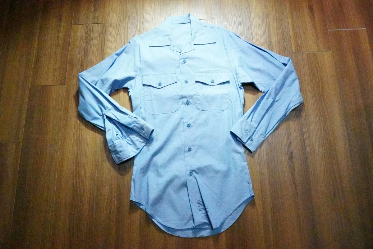 U.S.NAVY Shirt Utility Chambray 1987年 sizeXS new