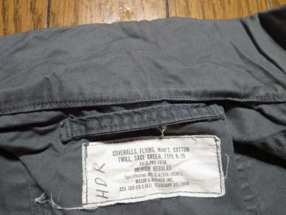 U.S.AIR FORCE Coverall Flying K-2B 1969年sizeM used