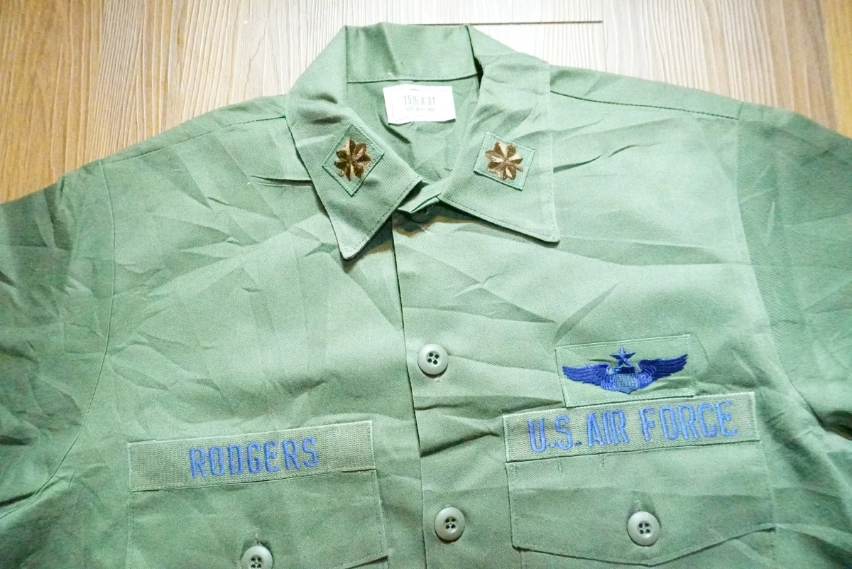 U.S.AIR FORCE Utility Shirt 1984年 size15 1/2 used?