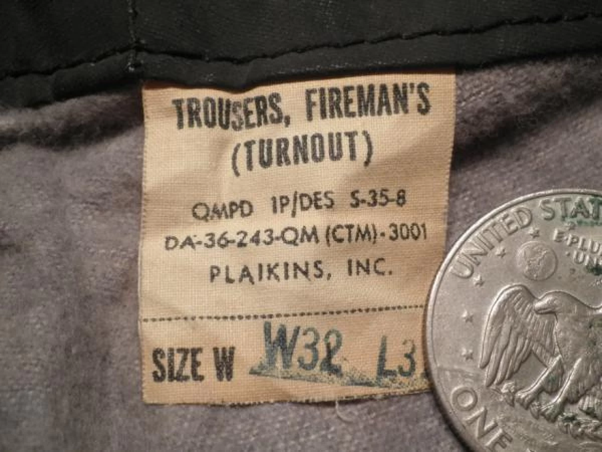 U.S.Fireman's Trousers 1950年代? size32 used