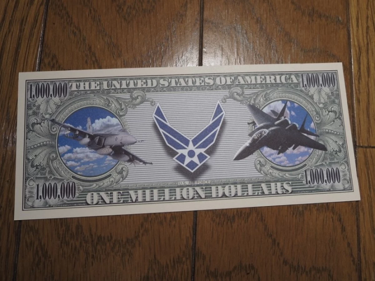 U.S.AIR FORCE Million Dollar Bill