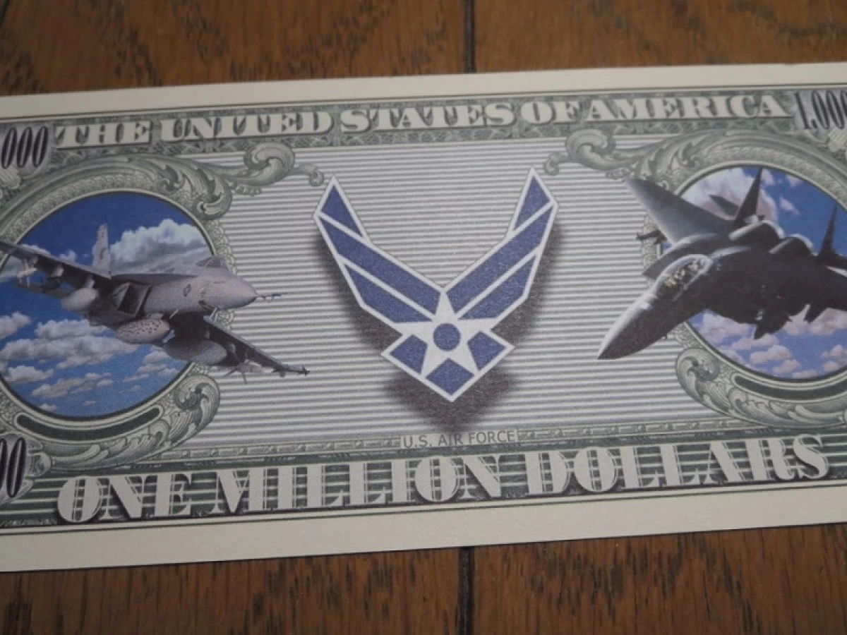 U.S.AIR FORCE Million Dollar Bill