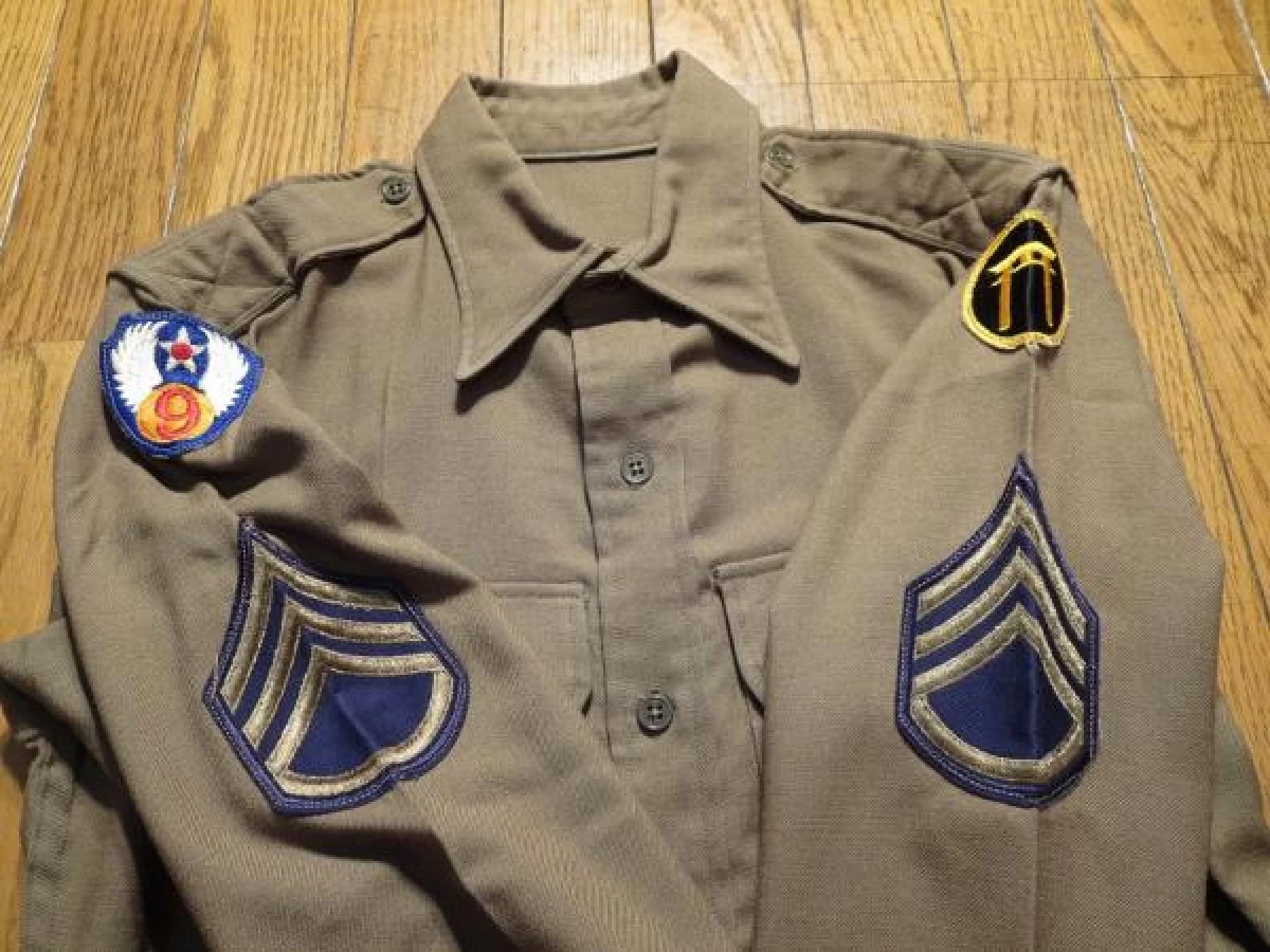 U.S.ARMY AIR FORCE Shirt Wool 1940年代 sizeXS? used