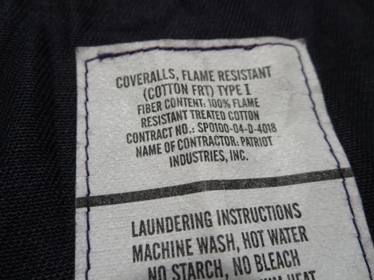 U.S.NAVY Coveralls FlameResistant2004年size40L used