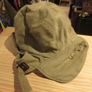 U.S.NAVY Cap for Cold Weather 1940年代 size7 1/4used