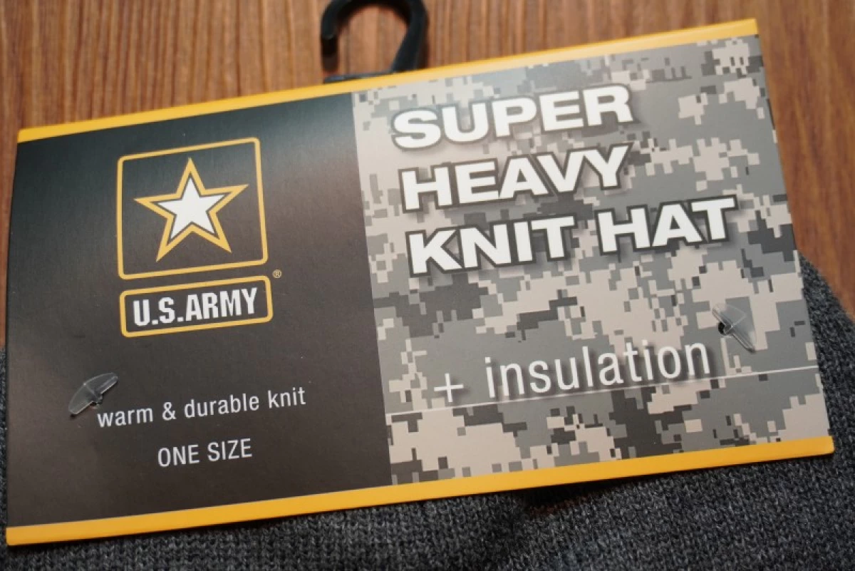 U.S.ARMY Watch Cap Heavy Weight Gray new
