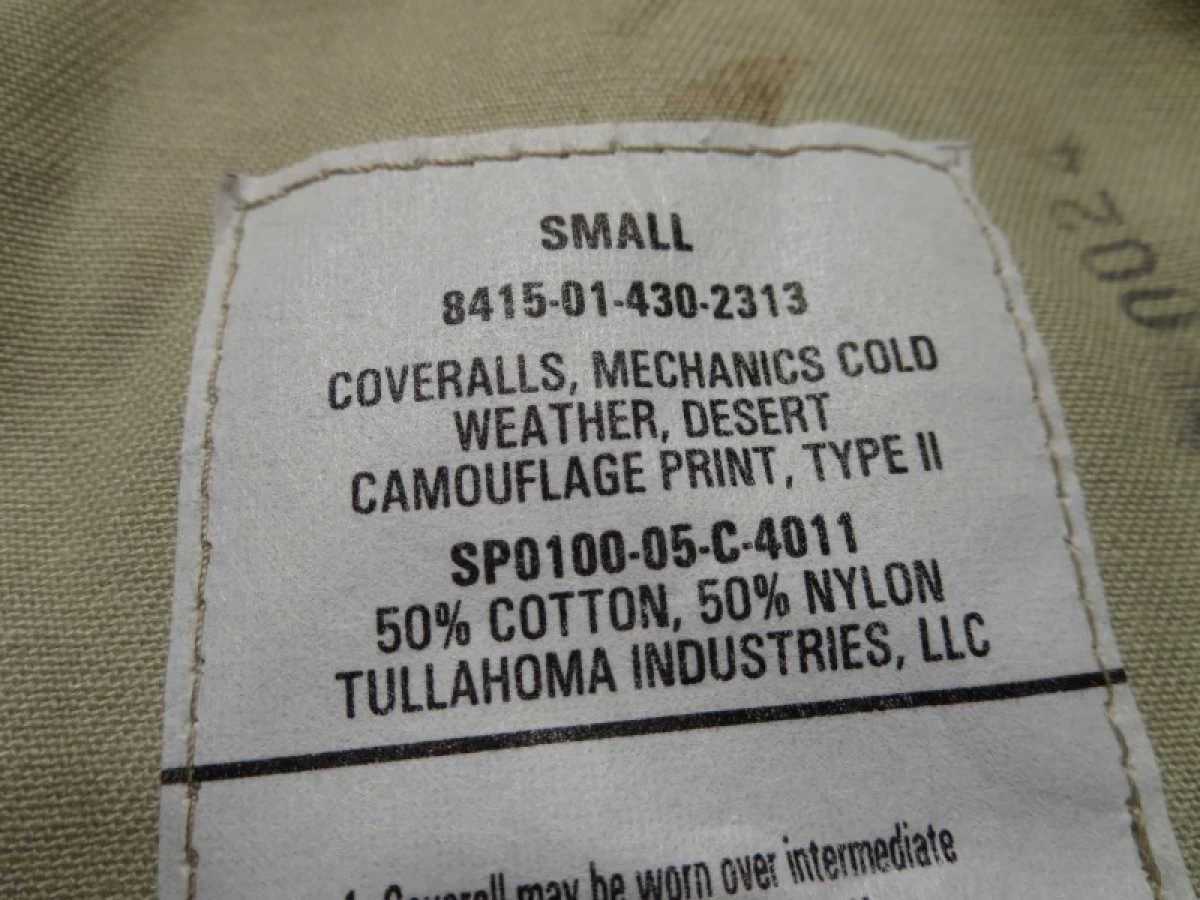 U.S.Coveralls Mechanics for ColdWeather sizeS new