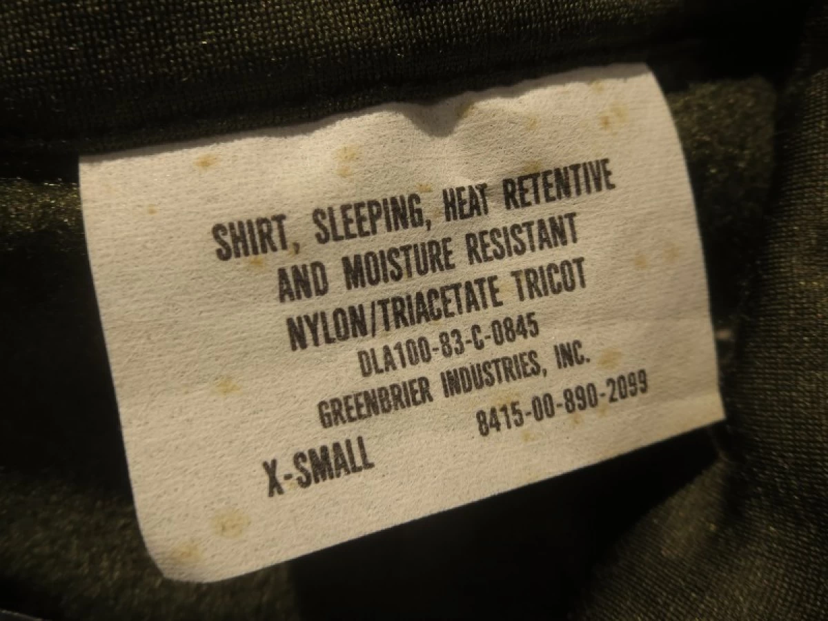 U.S.Shirt Sleeping 1983年 sizeXS new