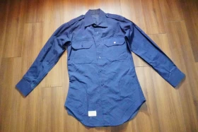 U.S.AIR FORCE Shirt Tropical Wool/Poly 1971年 size15 1/2?