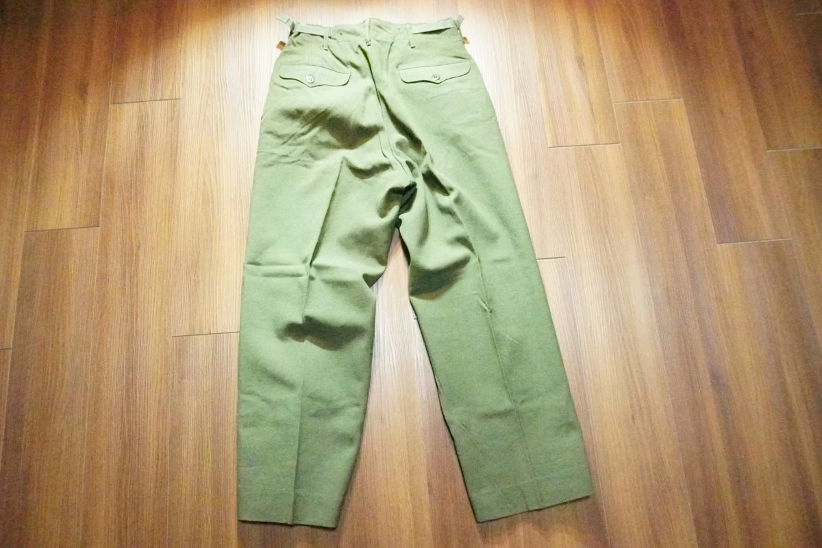 U.S.ARMY M-1951 Trousers 100%Wool 1951年 sizeS-Short used