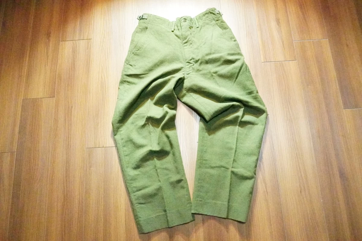 U.S.ARMY M-1951 Trousers 100%Wool 1952年? sizeS-Short used