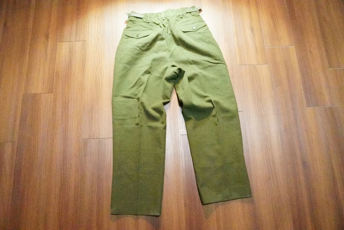 U.S.ARMY M-1951 Trousers 100%Wool 1952年? sizeS-Short used