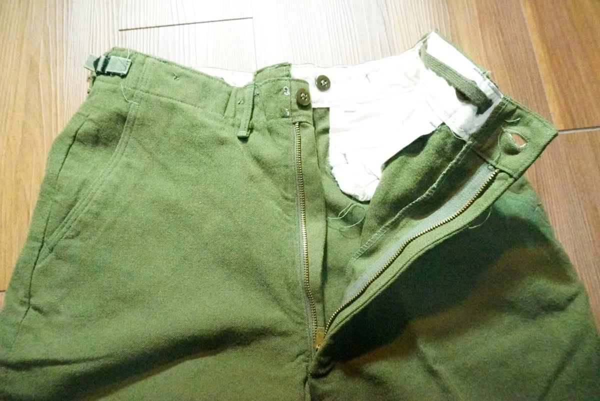 U.S.ARMY M-1951 Trousers 100%Wool 1952年? sizeS-Short used