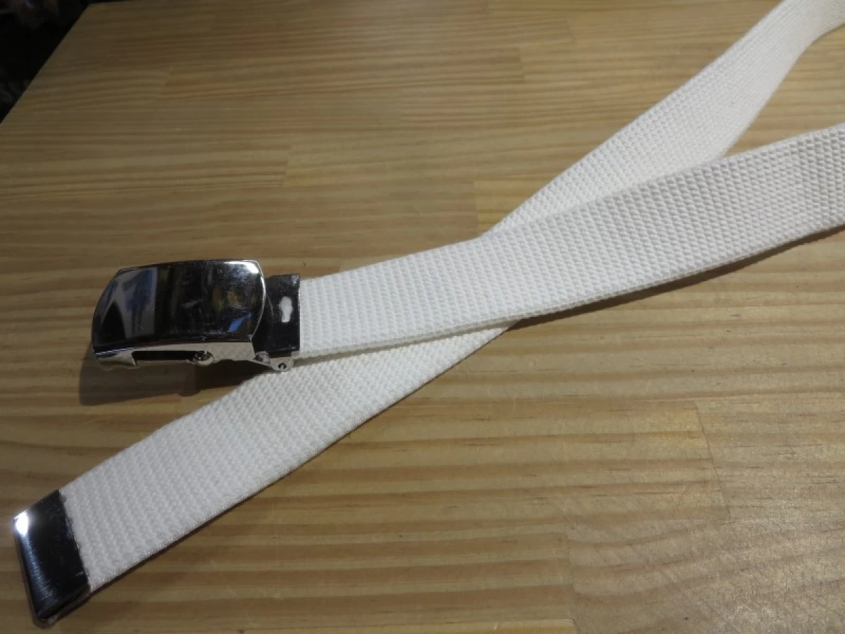 U.S.NAVY Belt White with Buckel used