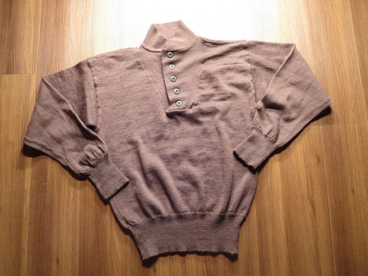 U.S.ARMY Sweater 100%Wool OD 1988年 sizeL used