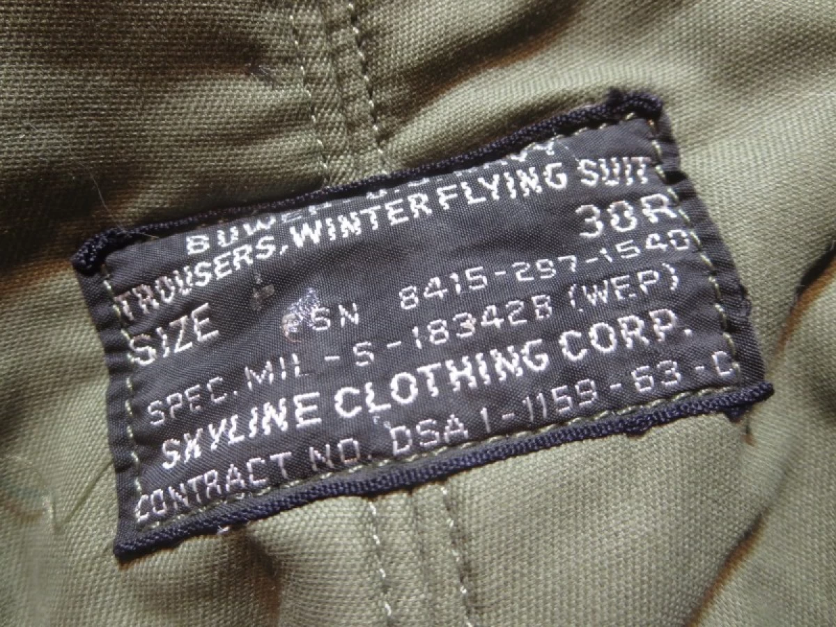 U.S.NAVY Trousers Winter Flying 1963年 size30 used